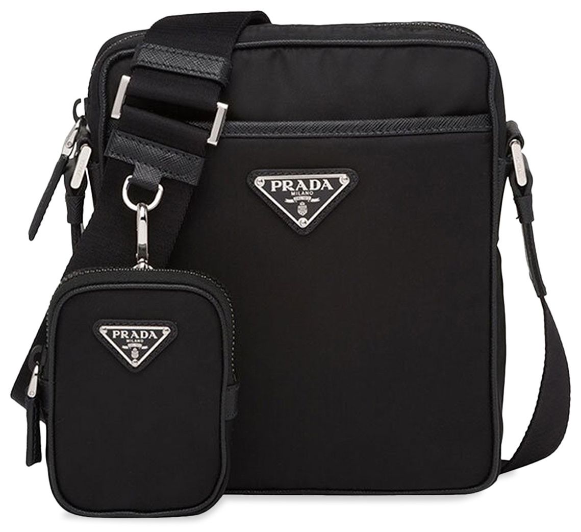 Buy Prada Messenger Bag 'Black' 2VH112 2DMH F0002 GOAT