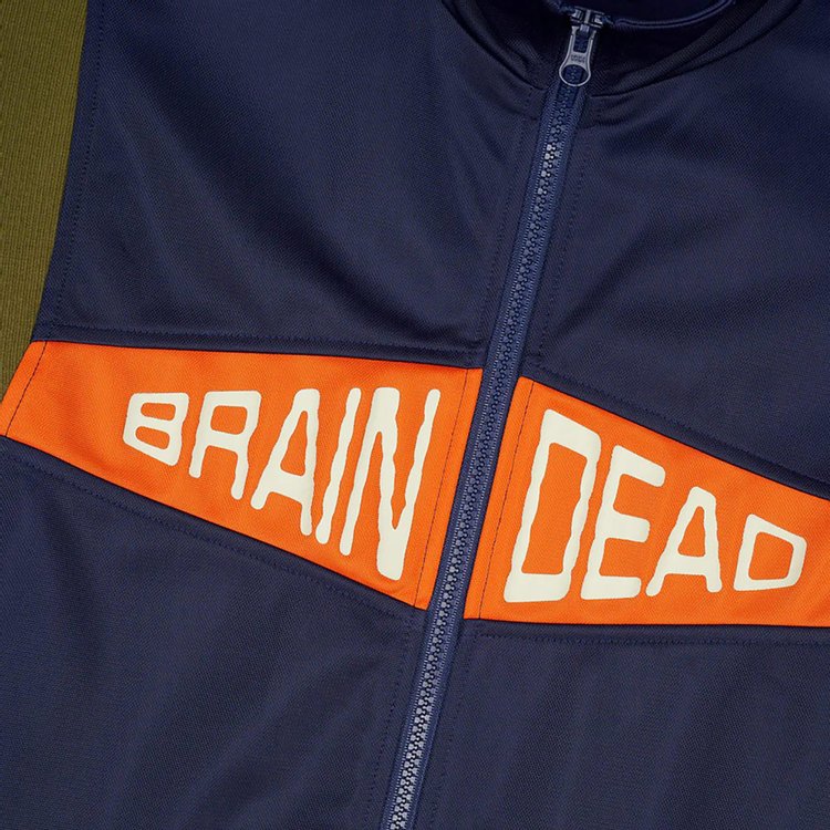 Brain Dead Alonzo Paneled Rib Track Jacket Navy