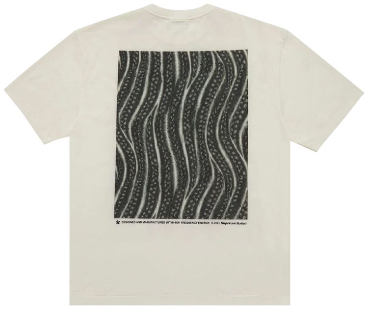 Supervsn Cornrow Short Sleeve T Shirt Bone