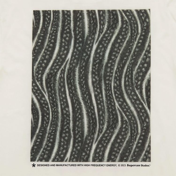 Supervsn Cornrow Short Sleeve T Shirt Bone