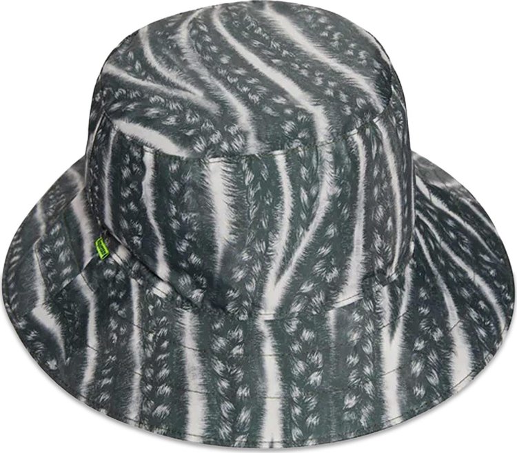 Supervsn Cornrow Bucket Hat White