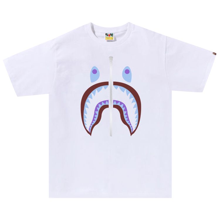 BAPE Colors Shark Tee White