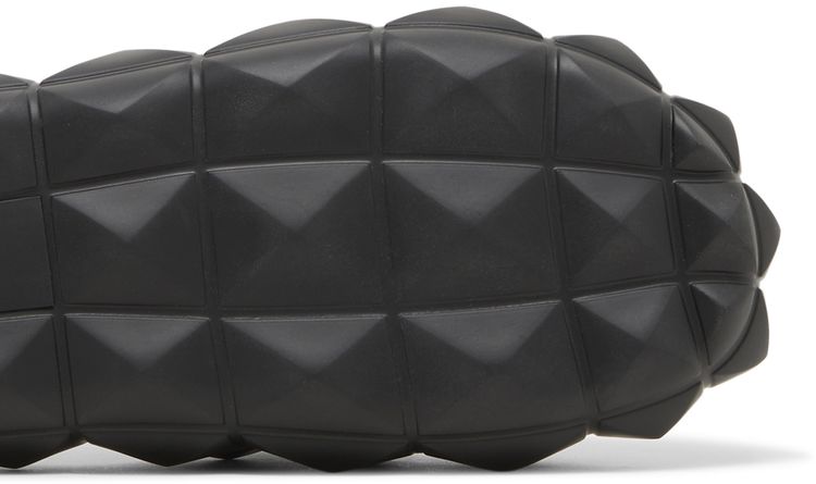 Valentino Roman Stud Turtle Slide Nero