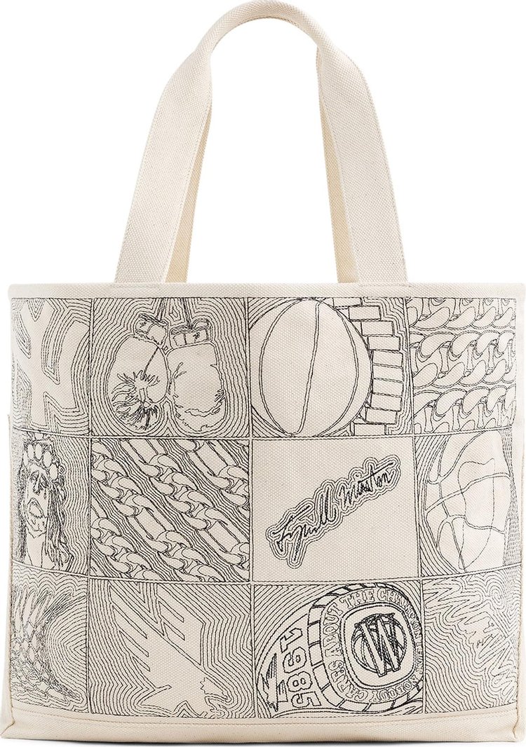 Aimé Leon Dore Embroidered Tote Bag 'Natural'