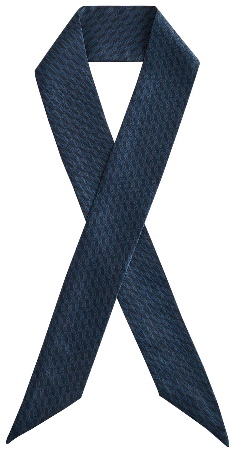 Kith Deco Monogram Silk Tie Scarf Nocturnal