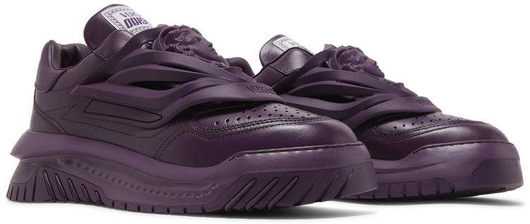 Versace Odissea Caged Rubber Medusa Sneaker Burgundy