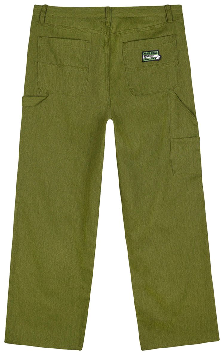 Brain Dead Bull Denim Double Knee Utility Pant Olive