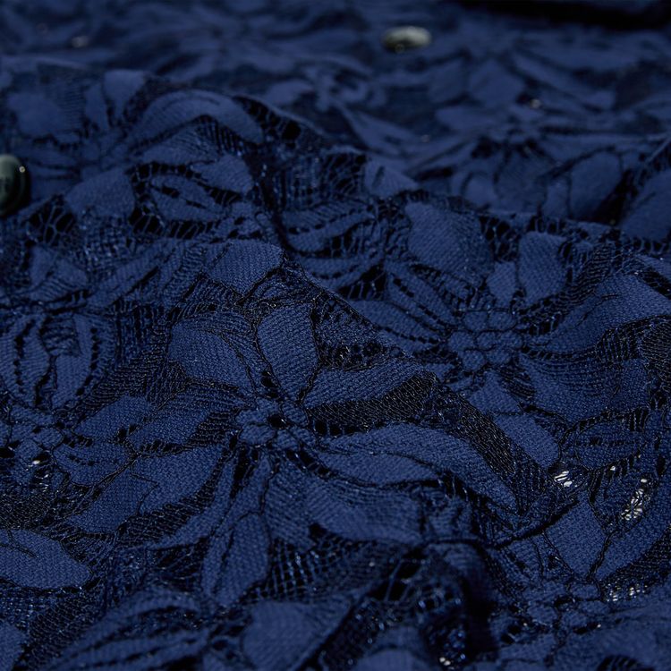 Needles Lace Cloth Cabana Shirt Navy