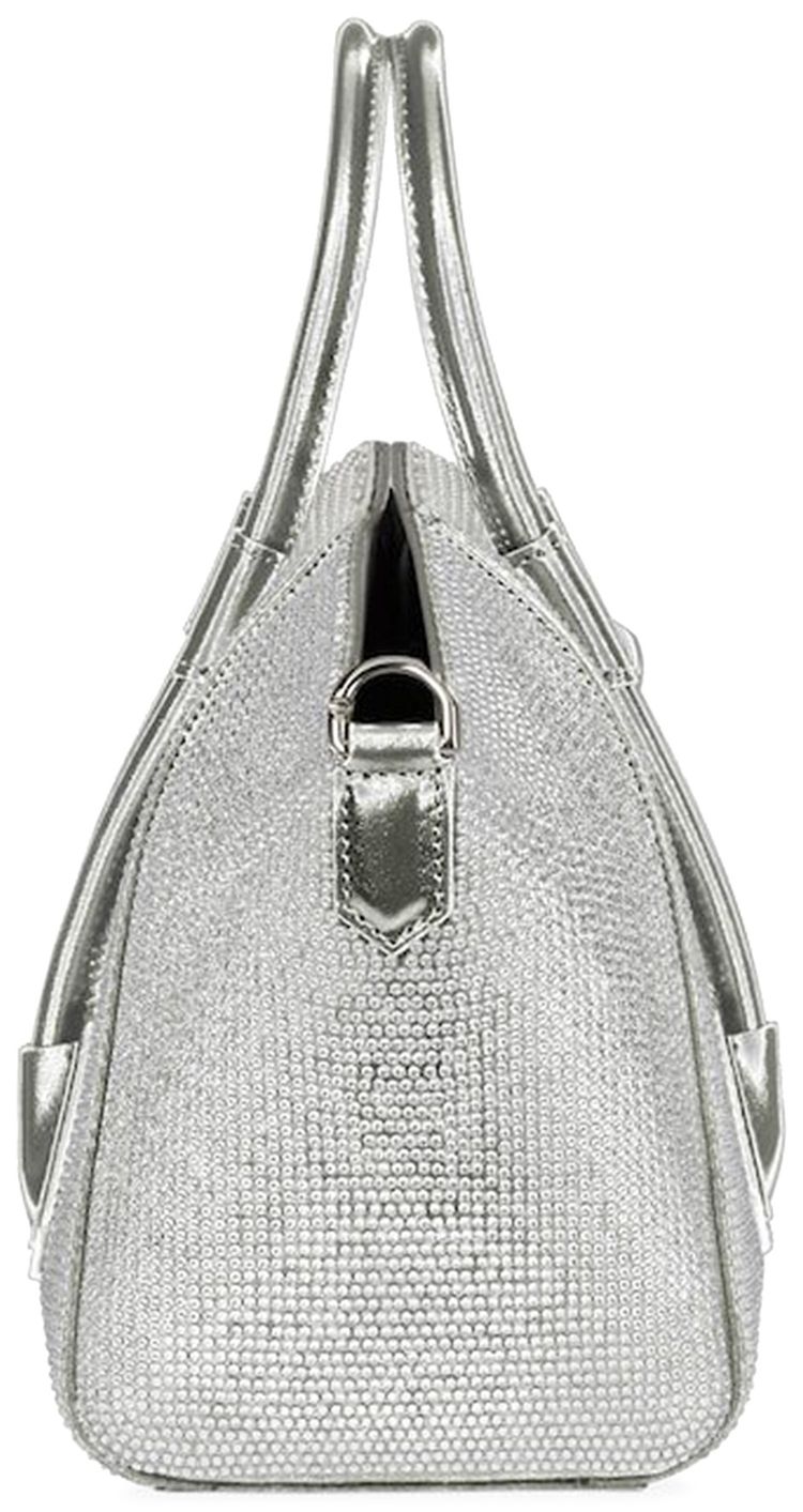 Givenchy Mini Antigona Lock Bag Silvery Grey