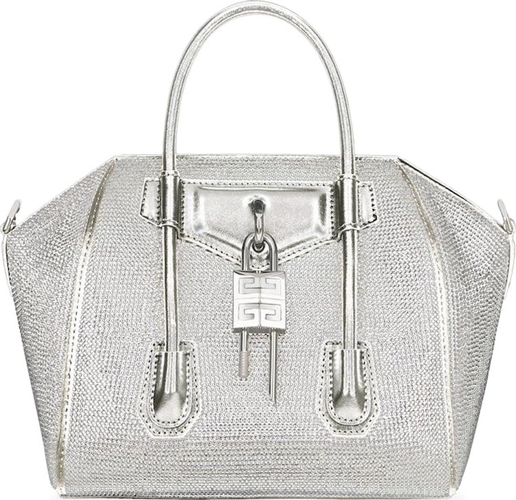 Givenchy Mini Antigona Lock Bag 'Silvery Grey'