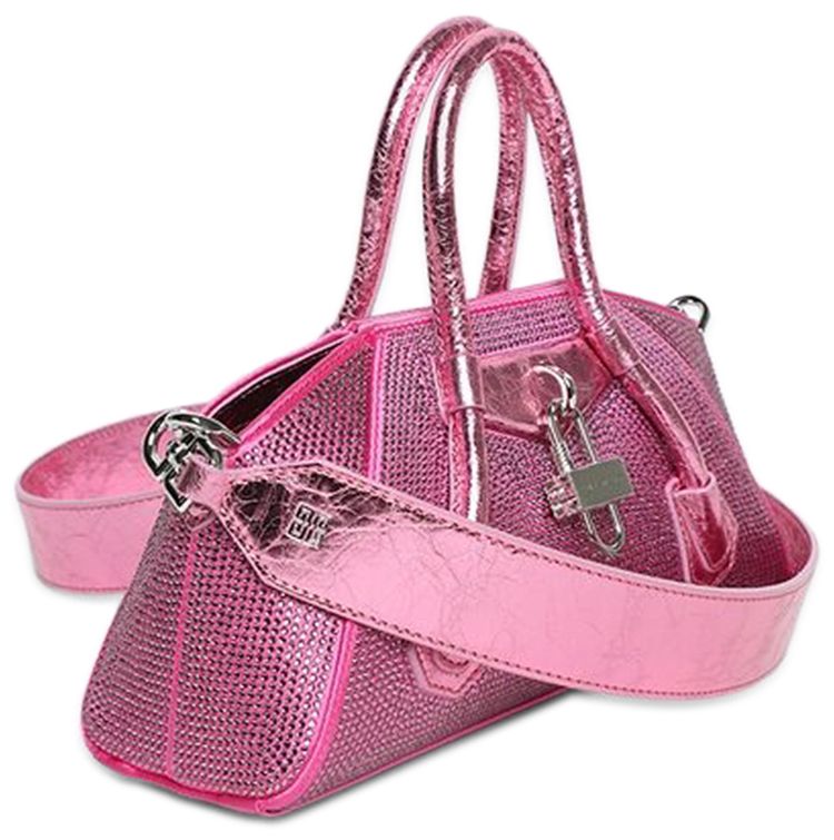 Givenchy Mini Antigona Stretch Bag Neon Pink