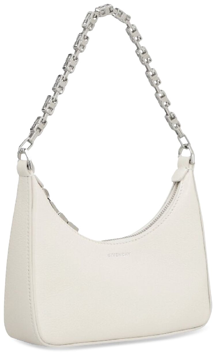 Givenchy Moon Cut Out Mini Hobo Bag Ivory