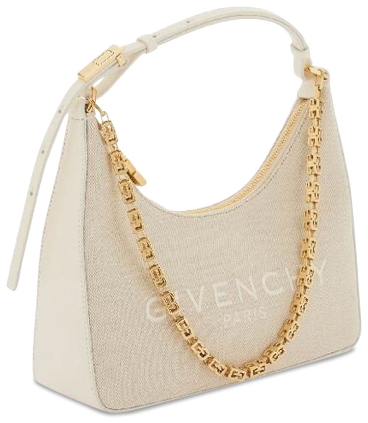 Givenchy Moon Cut Out Small Hobo Bag Natural Beige