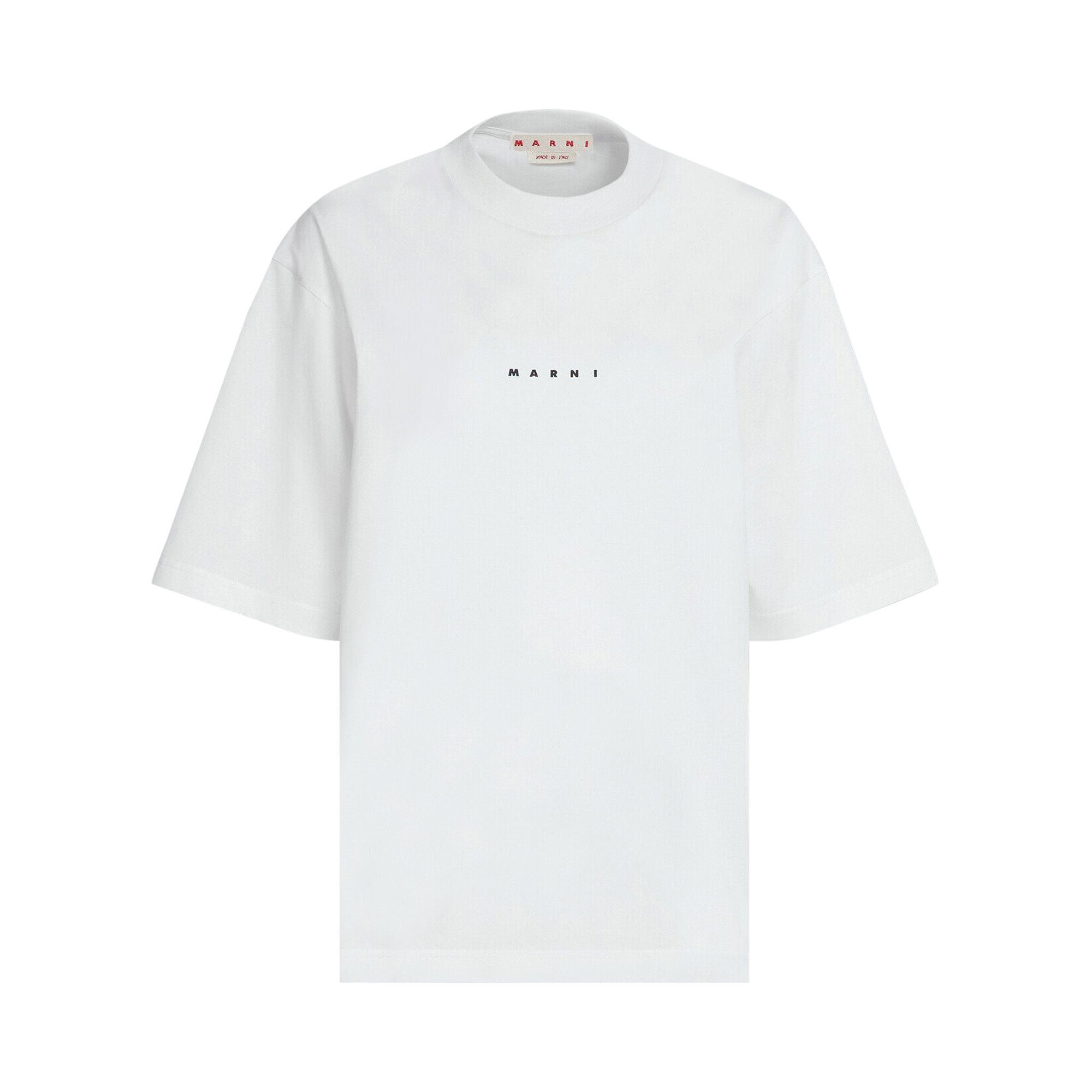 ★MARNI★ Crewneck Short Sleeve T-Shirt White THJE0263P1USCS Marni Crew neck short sleeves | The Fashion Square