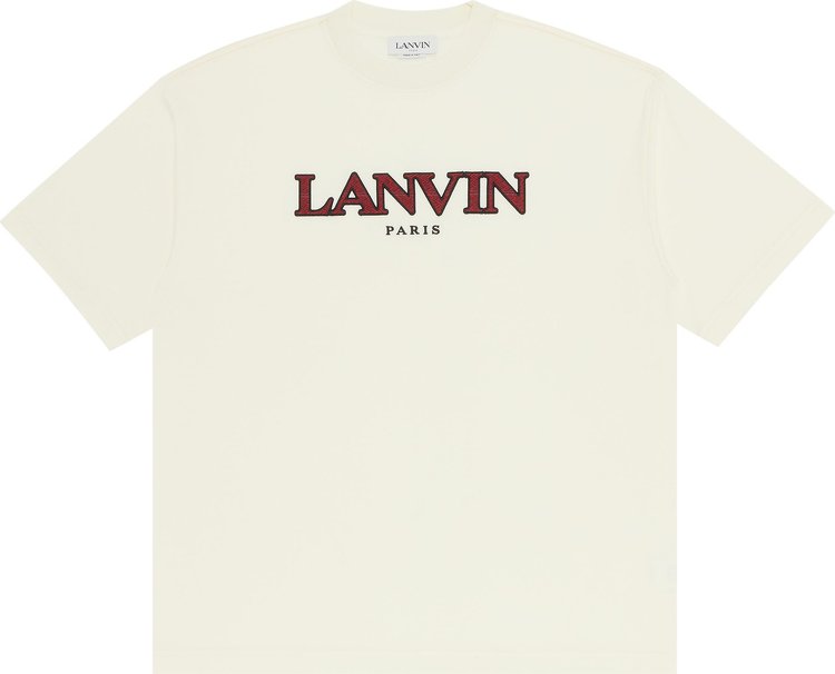 Lanvin Curb Oversized Fit Tee 'Cream'