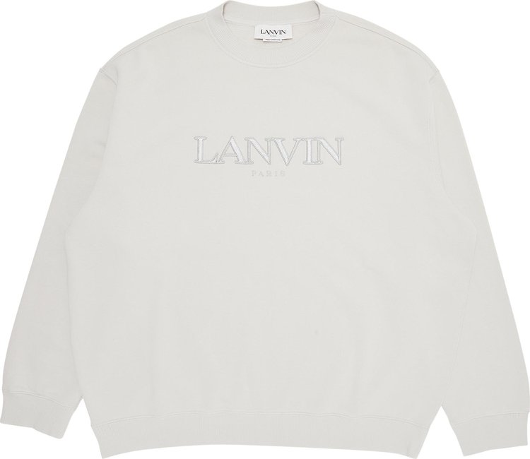 Lanvin Classic Paris Embroidered Sweatshirt 'Mastic'