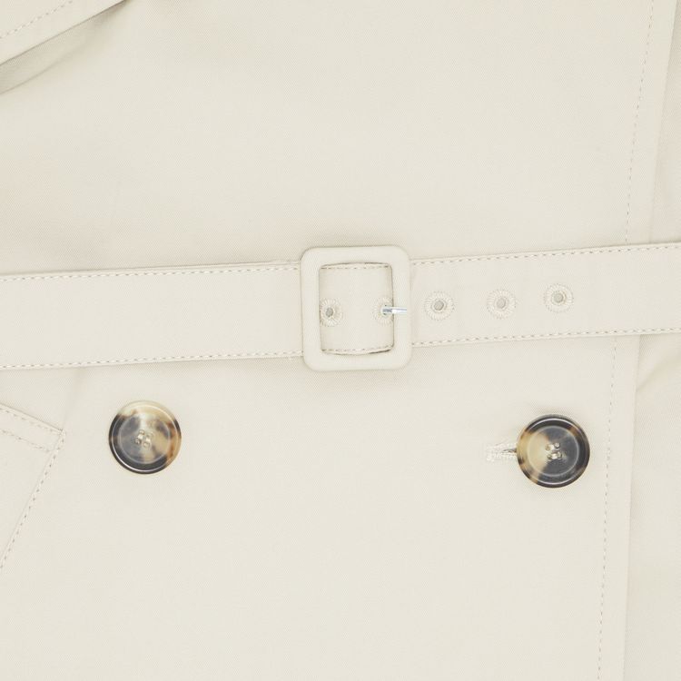 Courreges Strap Iconic Trench Coat Mastic Grey