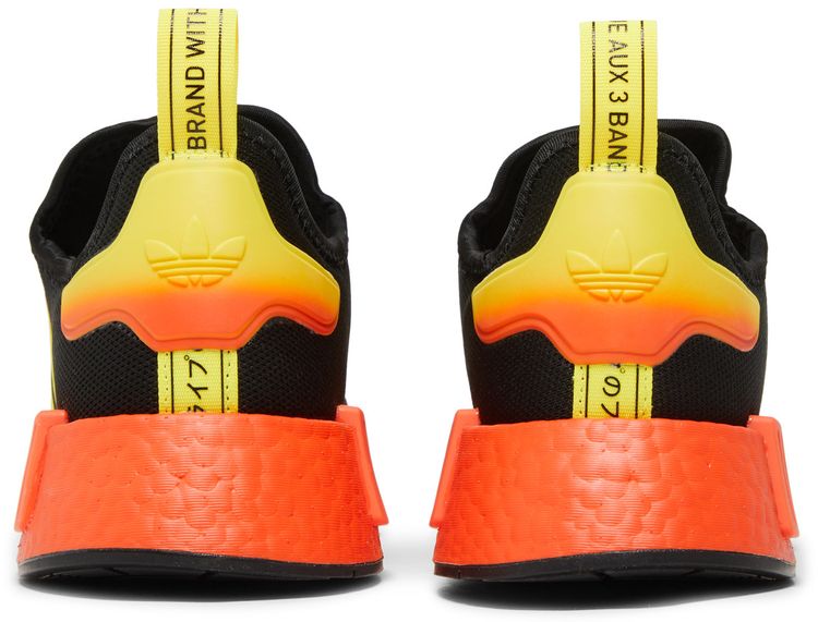 Adidas NMD R1 Black Orange Yellow Gradient
