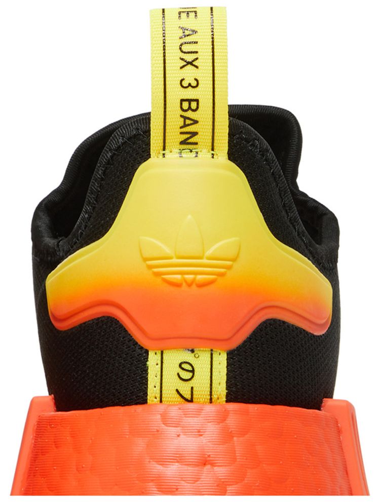 Adidas NMD R1 Black Orange Yellow Gradient