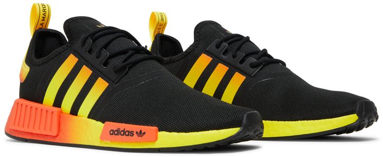 Adidas NMD R1 Black Orange Yellow Gradient