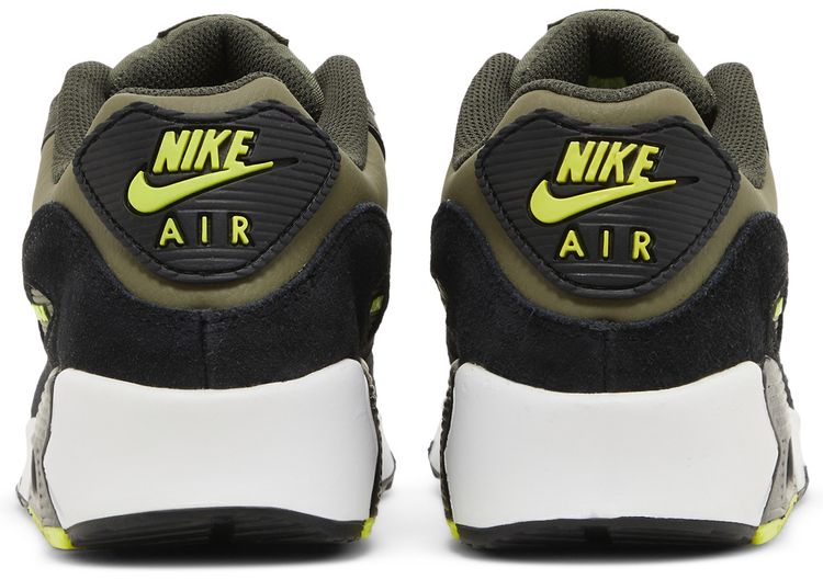 Nike Air Max 90 Leather GS Medium Olive Volt