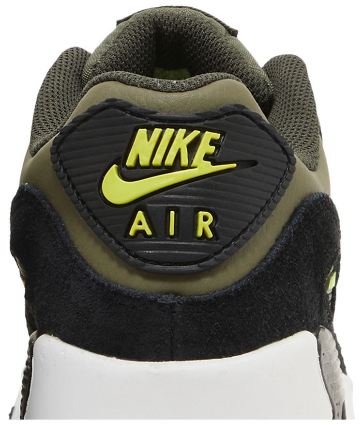 Nike Air Max 90 Leather GS Medium Olive Volt
