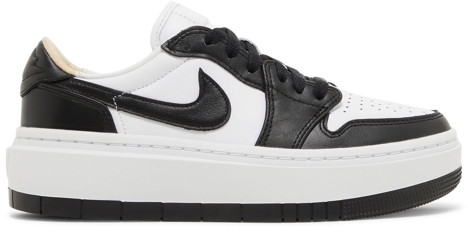 low rise black and white air jordans