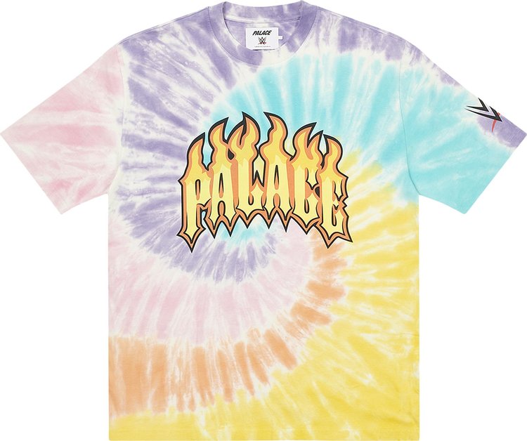 Palace x WWE Dude T-Shirt 'Tie-Dye'