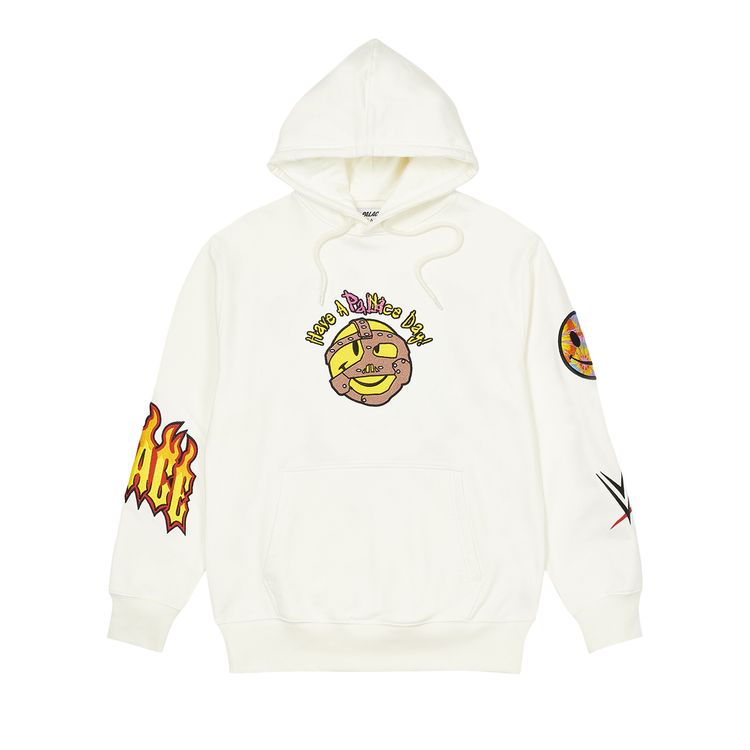 Palace x WWE Love Hood White