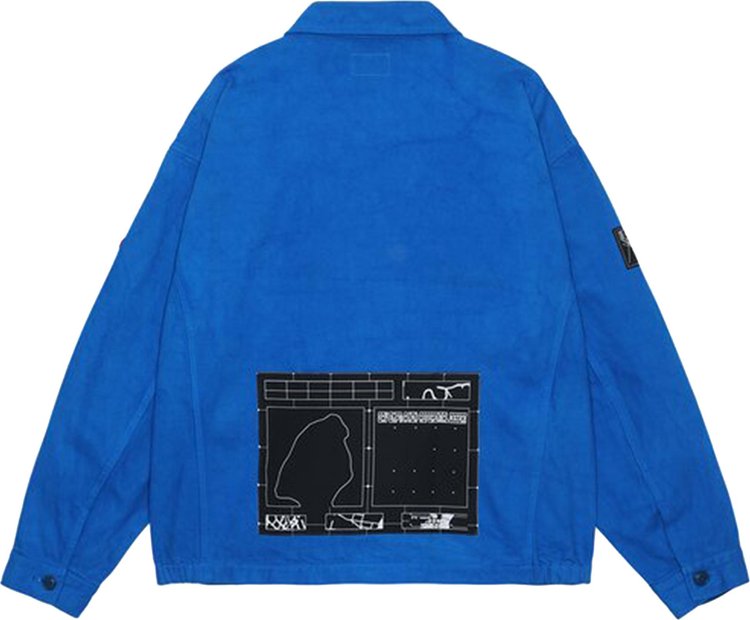 Cav Empt Overdye Non Referential Jacket Blue