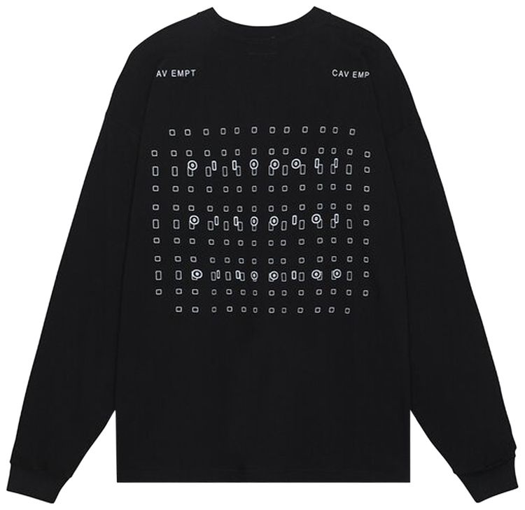 Cav Empt Aligning Big Long Sleeve Tee Black