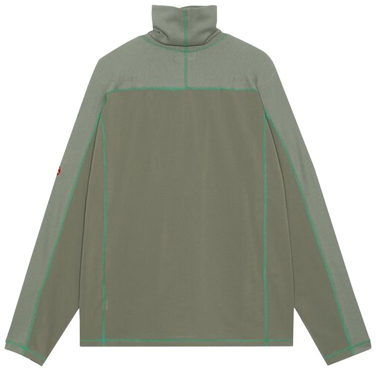Cav Empt Mesh Turtleneck Long Sleeve Tee Green