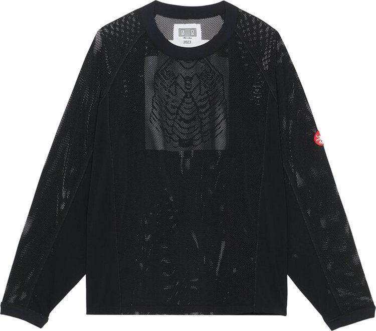 Cav Empt Mesh Raglan Long Sleeve Tee Black