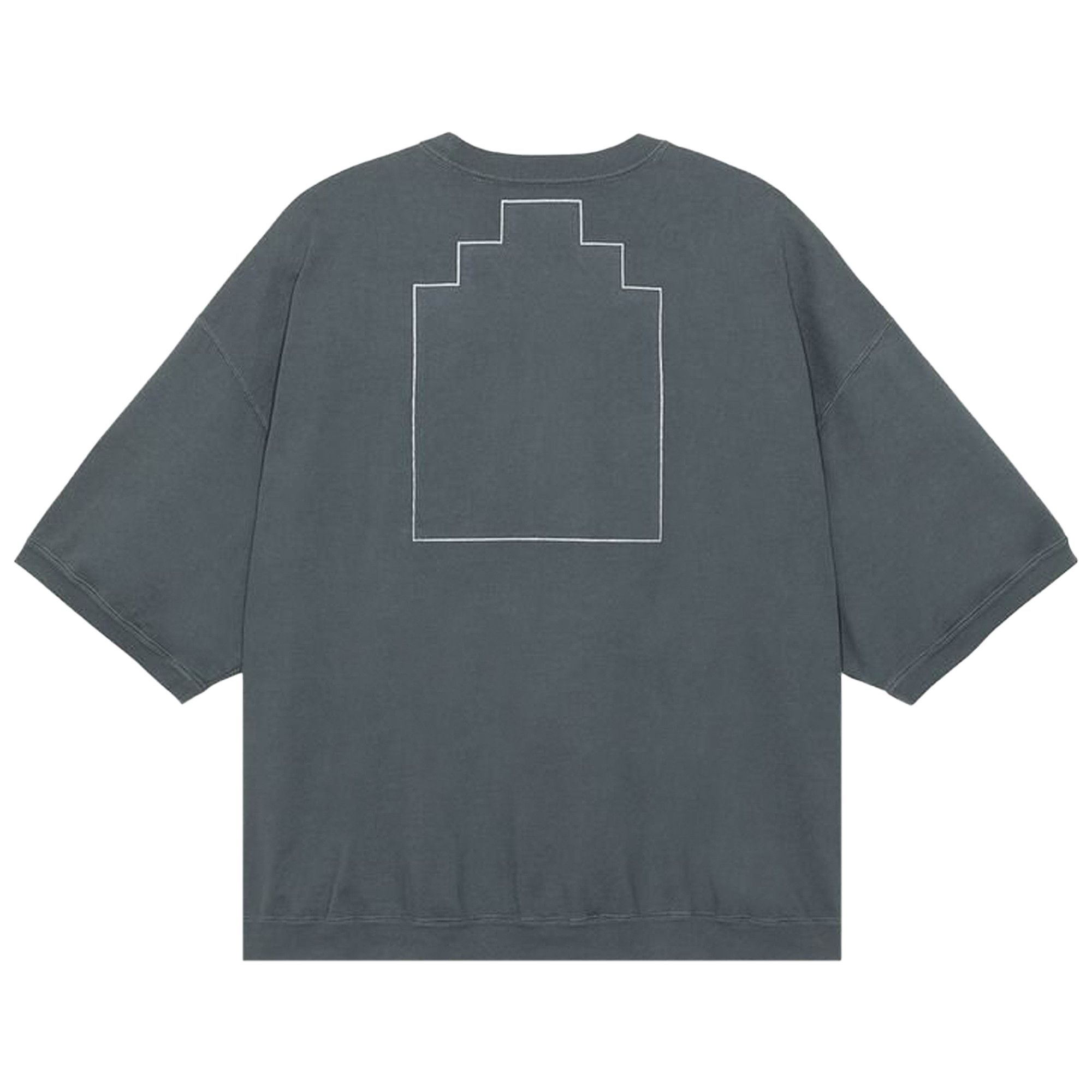 Buy Cav Empt Overdye Zig Patch Short-Sleeve Crewneck 'Charcoal