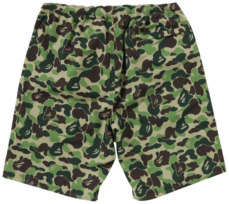 BAPE ABC Camo Beach Shorts Green