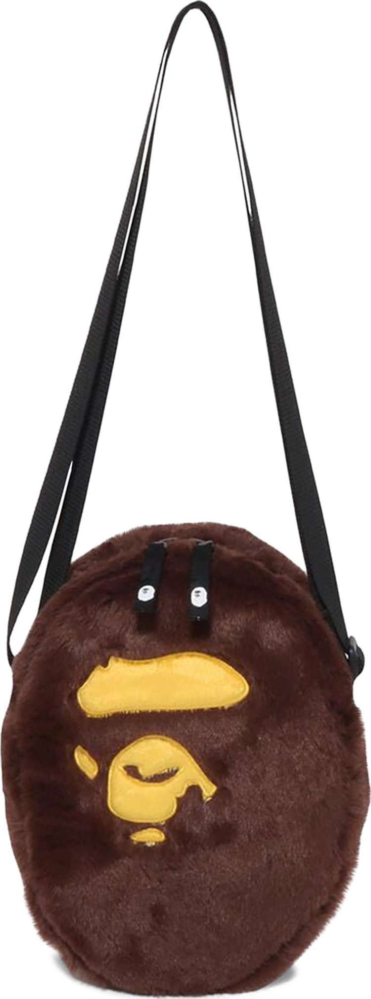 BAPE Ape Head Shoulder Bag 'Brown