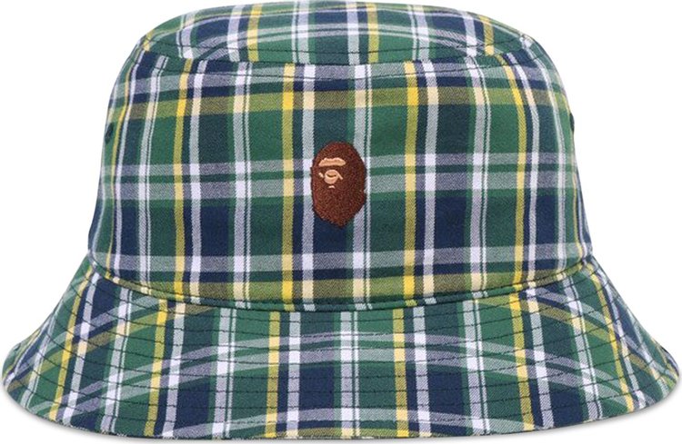 BAPE Mini Check Bucket Hat 'Green'