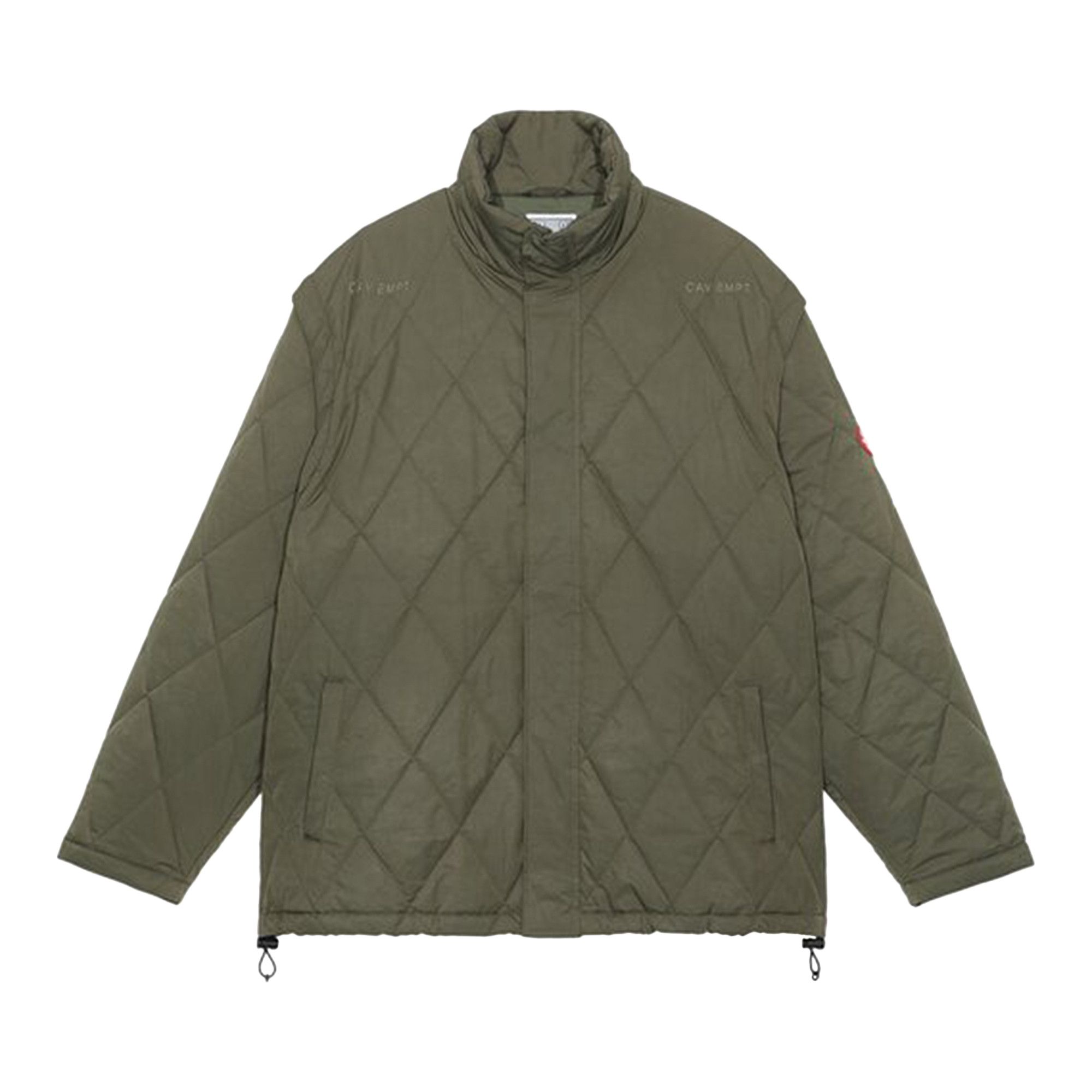 Buy Cav Empt Detach Sleeve Quilt Jacket 'Green' - CES23JK03 GREE