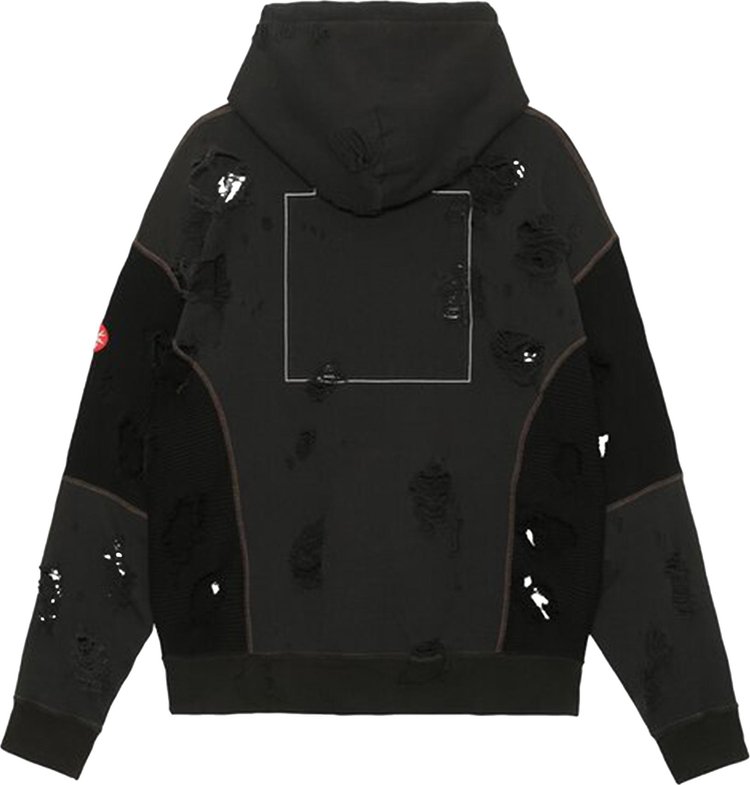 Cav Empt Plague Wide Rib Cut Zip Hoodie Black