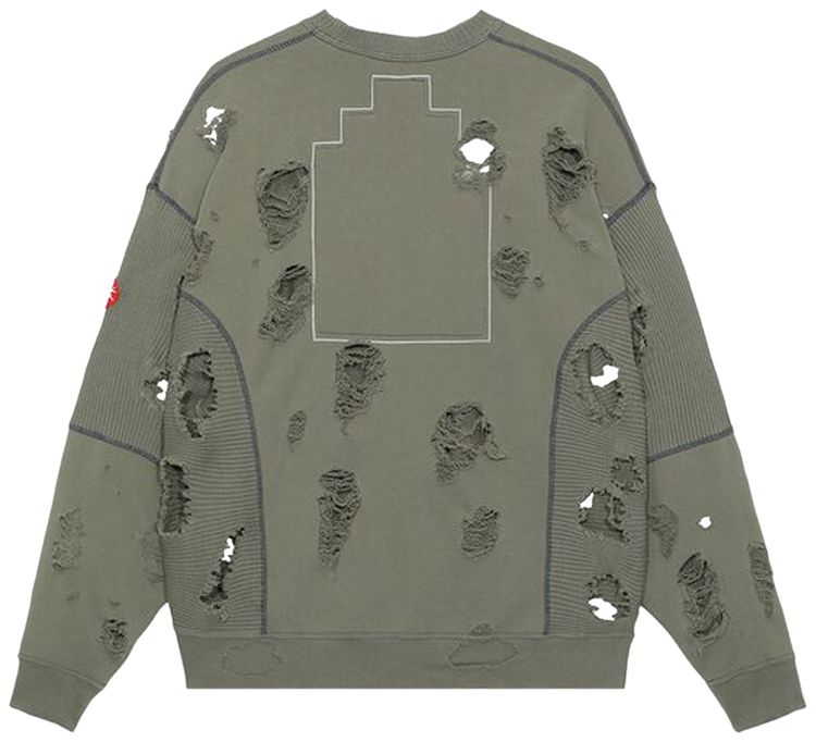 Cav Empt Plague Wide Rib Cut Crewneck Green