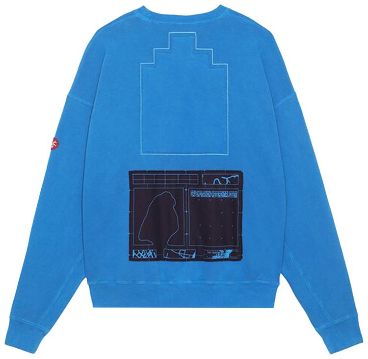 Cav Empt Overdye Arrangement Crewneck Blue