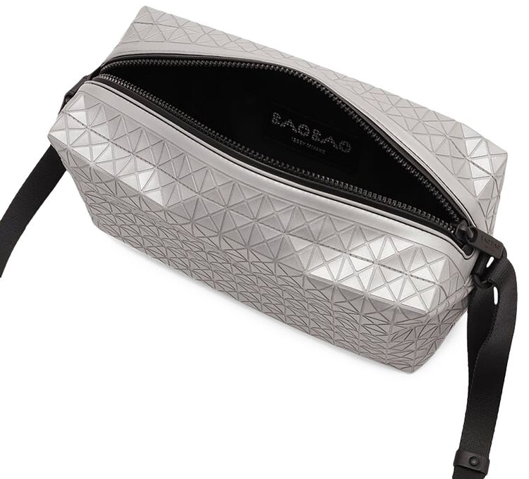 Bao Bao Issey Miyake Saddle Bag Reflector Shoulder Bag Silver