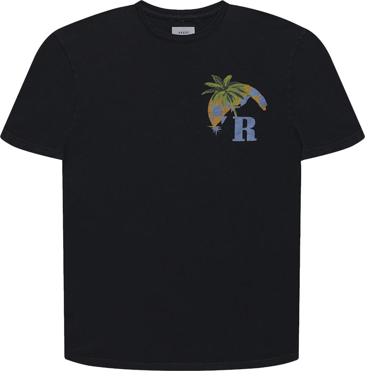 Buy Rhude Moonlight Tropics Tee 'Vintage Black' - PS23TT04837610 | GOAT