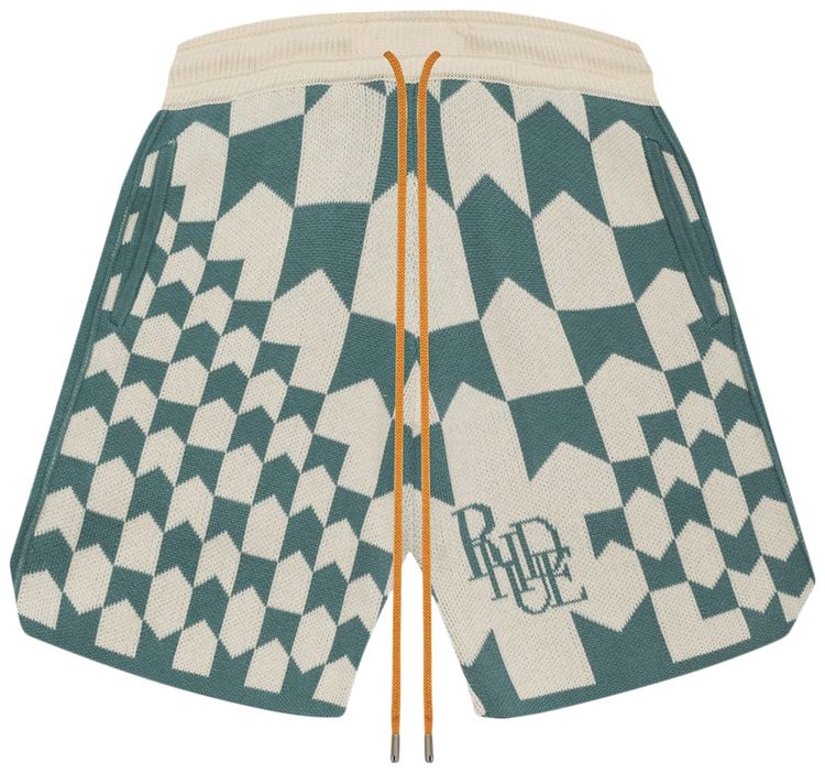Rhude Cashmere Racing Shorts IvorySage