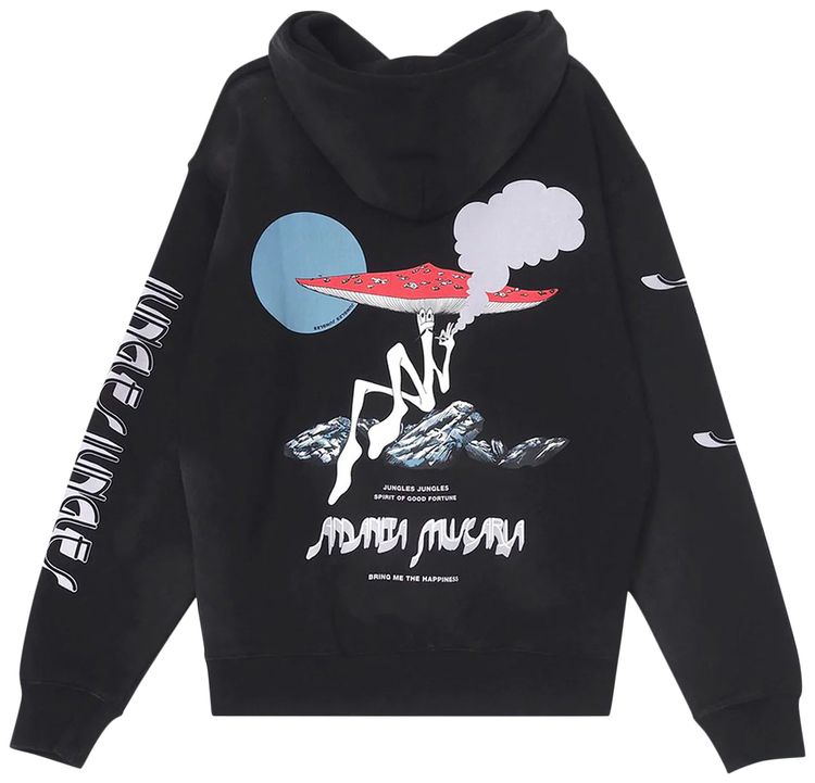 Jungles Amanita Hoodie Black
