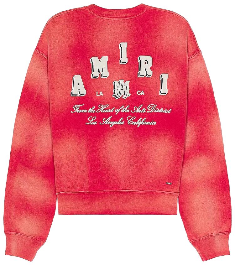 Amiri Vintage Collegiate Crew Red