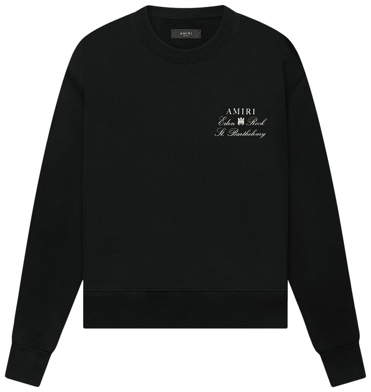 Amiri Eden Rock Crewneck Sweatshirt Black