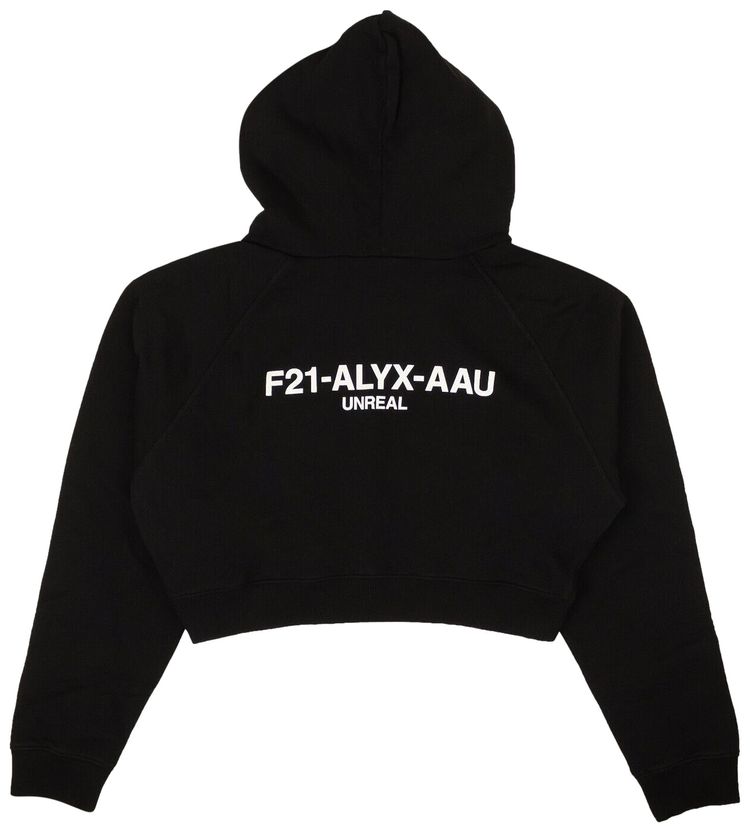 1017 ALYX 9SM Collection Logo Cropped Sweatshirt Black