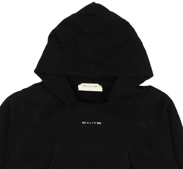 1017 ALYX 9SM Collection Logo Cropped Sweatshirt Black