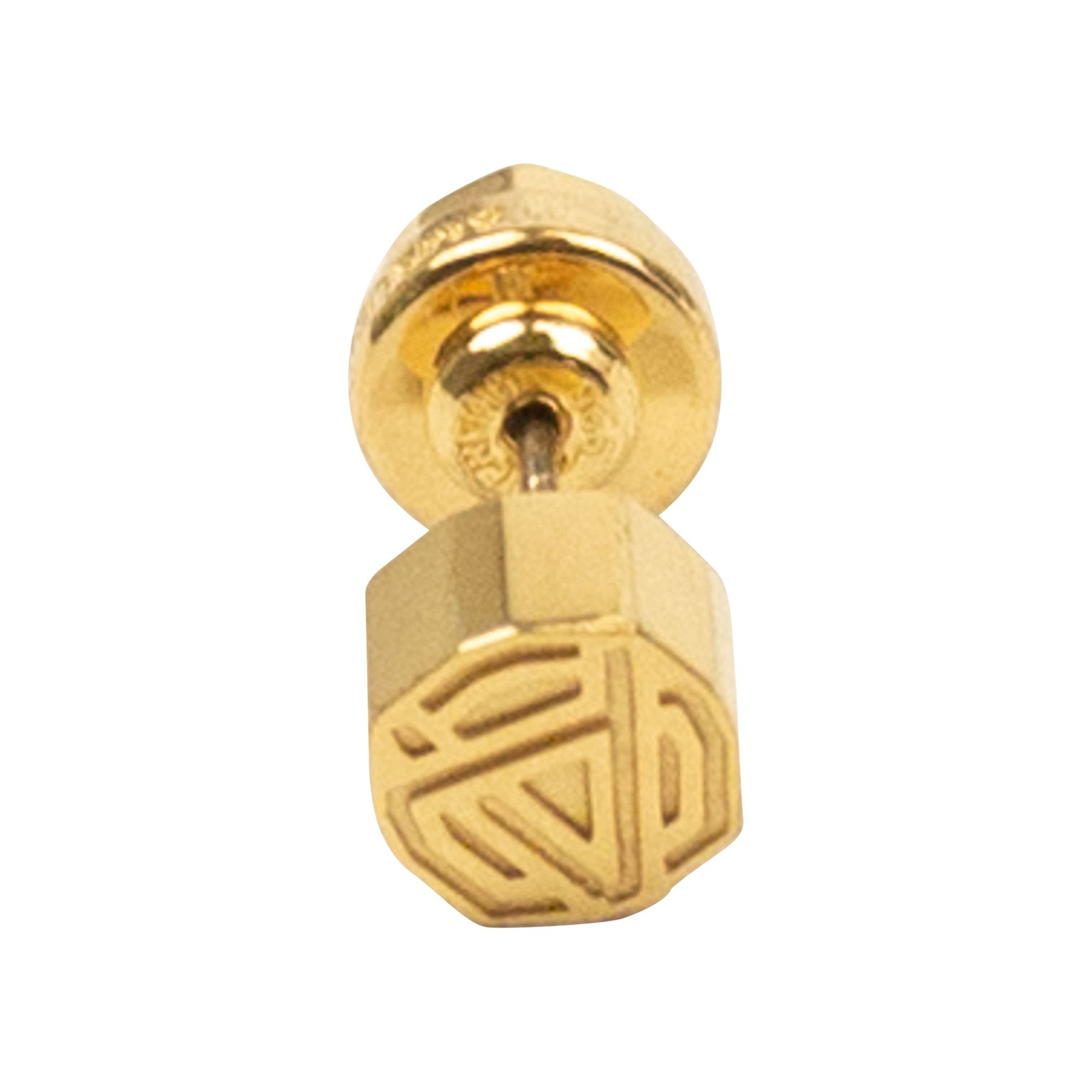 Buy Ambush Emblem Stud Earring 'Gold' - BWOD016F21MET0017600